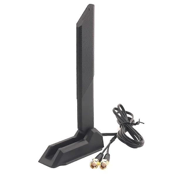 Ekstern WiFi 6 6E Tri-Band Antenne 6GHz 5.8GHz 2.4GHz Magnetisk Base Erstatningsantenne til PC Computer