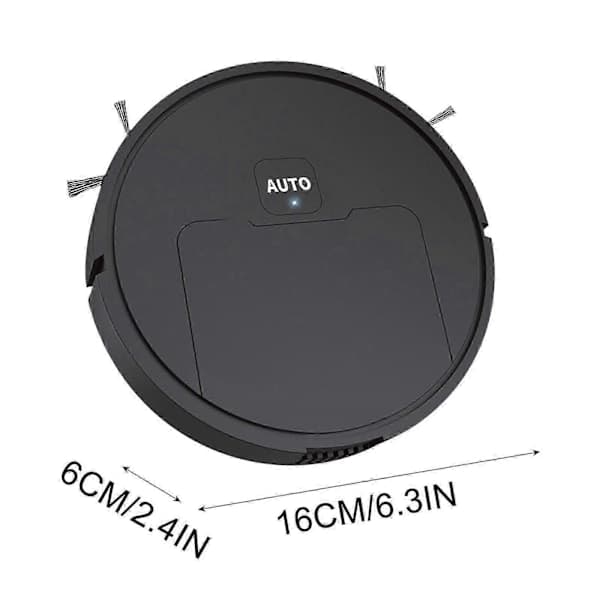 3-i-1 Moppende Robotstøvsuger Med Tidsplan Wi-fi/app Selvoppladende Robotstøvsuger Flye242583 Black