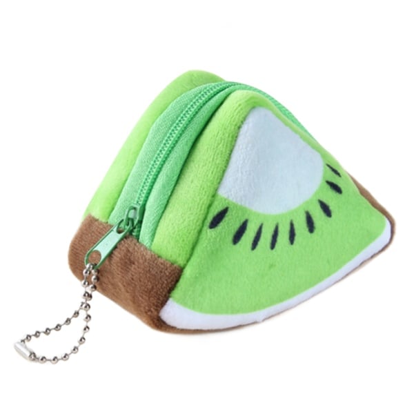 Cute Fruit Coin Bag Plush Zipper For Ladies Wallet Change Key Headphone Pocket