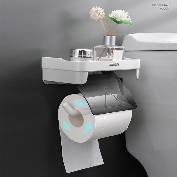 WC-paperitelineen säilytysteline Grey