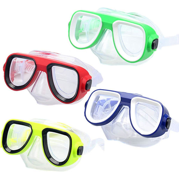 Barnens snorkling Scuba Snorkling Maske Simglasögon Glasögon med torra snorklar Rör Utrustning Giftfri Dykutrustning 3-8 år