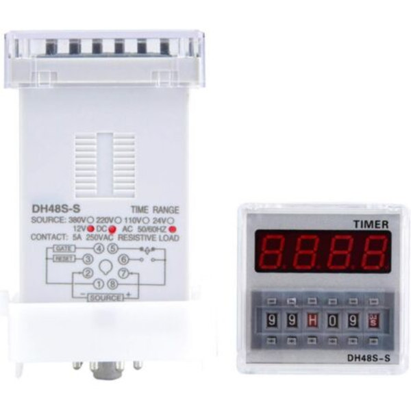 DH48S-S digitalt display cyklustid AC/DC24V relæ