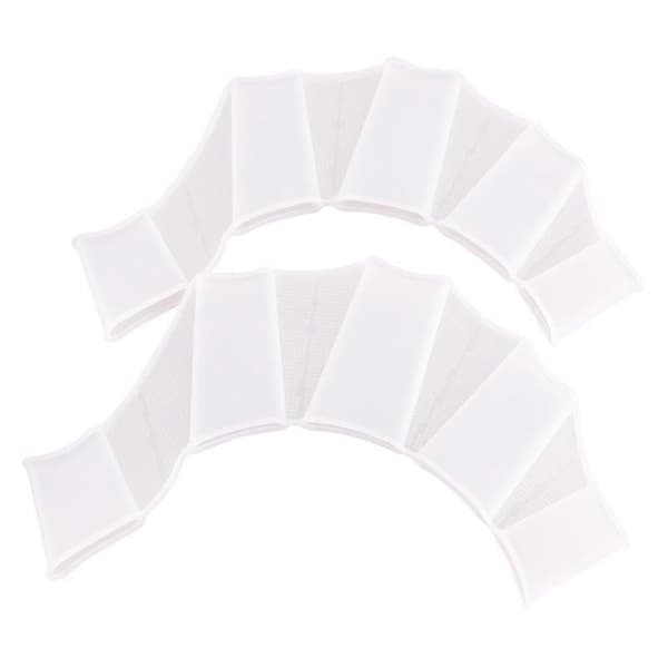 Simfenor 1 par unisex grodformade simfenor i silikonhandskar för vattensporter White L