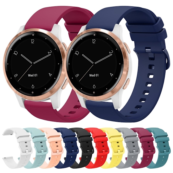 Silikoninen ranneke Garmin Vivoactive 4S:lle Red