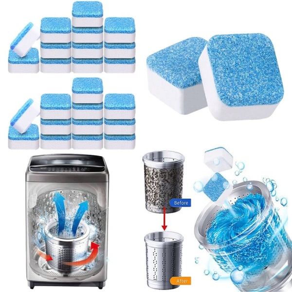 Rengjøringstabletter for vaskemaskin Blue 8PCS-8PCS