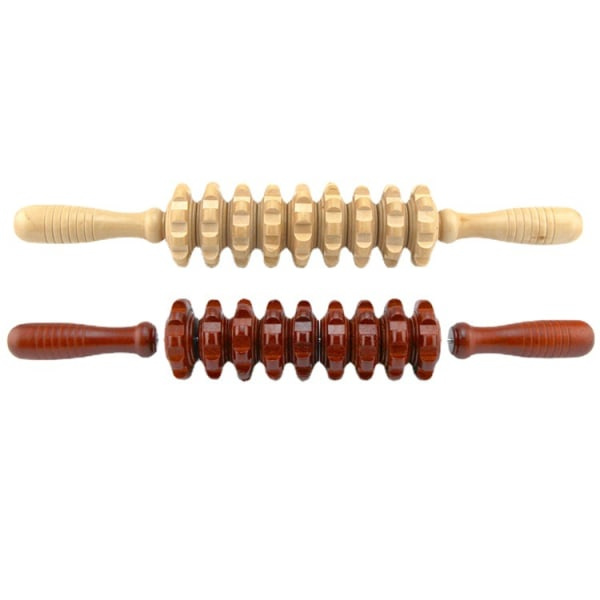 Massage Roller Stick i Trä Lymfmassage Hälsovård Celluliter