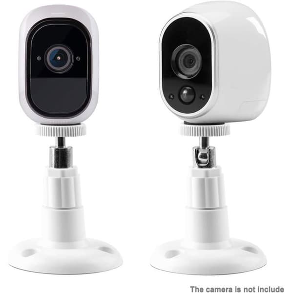 (2-pack) Väggfäste för säkerhetskamera inomhus/utomhus, för Arlo, Arlo Pro och andra fästen (vit)