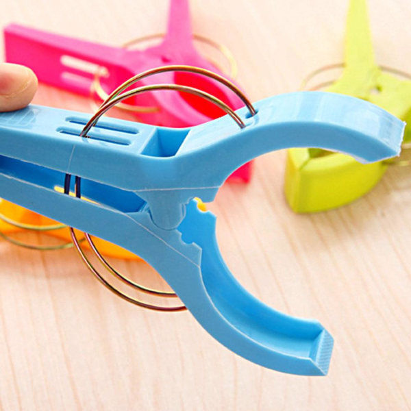 Solstol Strandhandduk Klämmor 4-Pack Stora Klämmor Klädnypor Tunga Tvätt B One-size