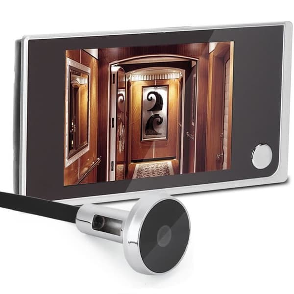 Digital dørspion-ringeklokke - 3,5\" LCD - 120 grader - Sinklegering - Ultratynn