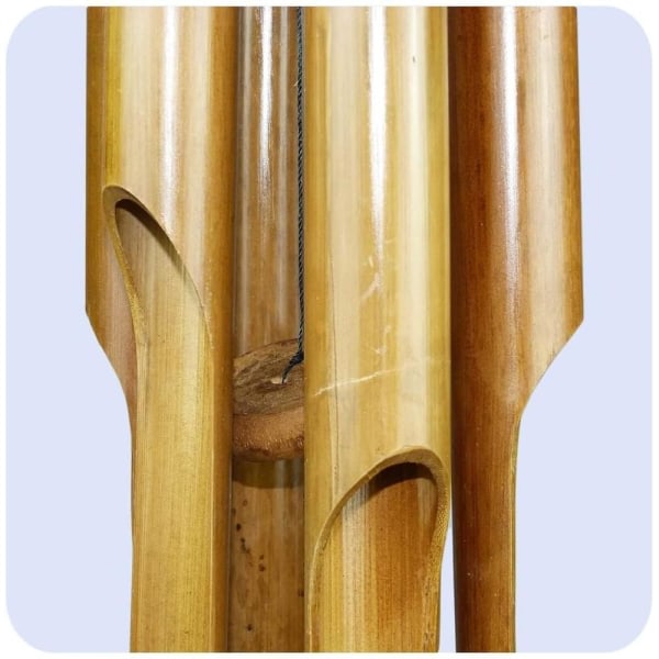 Bambus vindspil, god lyd, dekorativ til haven og