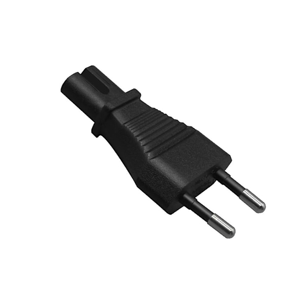 EU 2-polig till IEC320 C5/C7 Adapter, 2-polig Laptop Strömadapter Konverterare EU4.0MM TO C7