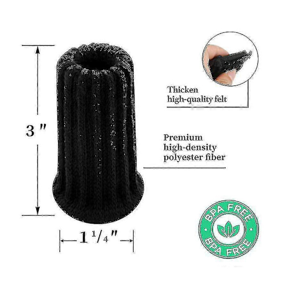 16-pack Stolsbensskydd - Stickade Möbelstrumpor - brown