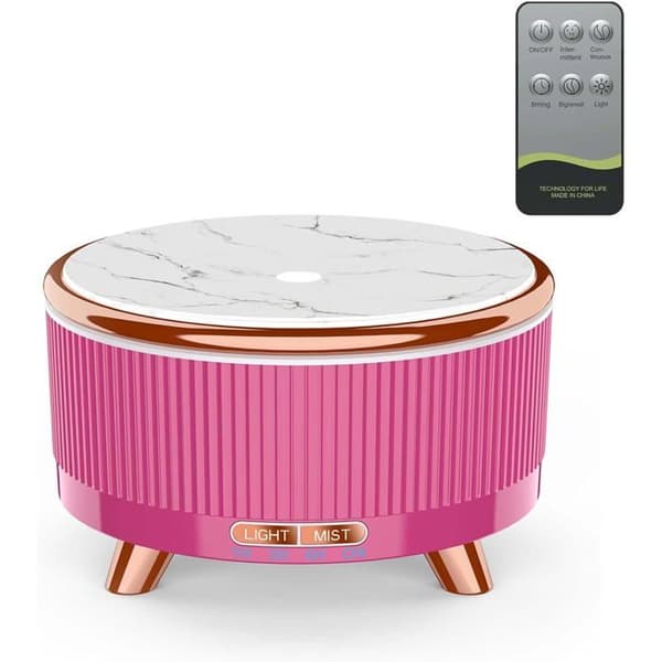 500 ml Ultraljuds Aroma Diffuser, Stor Kapacitet Luftfuktare för Hemmet med Trälook, Oljediffuser
