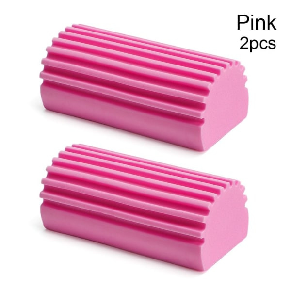 Magisk støvrengjøringssvamper Våt rengjøring støvsvamp Pink 2 Pcs-2 Pcs