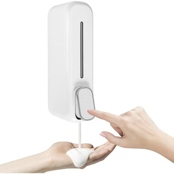 Väggmonterad tvåldispenser - 350 ml - Duschschampodispenser - För badrum, kök, kontor - PZCC