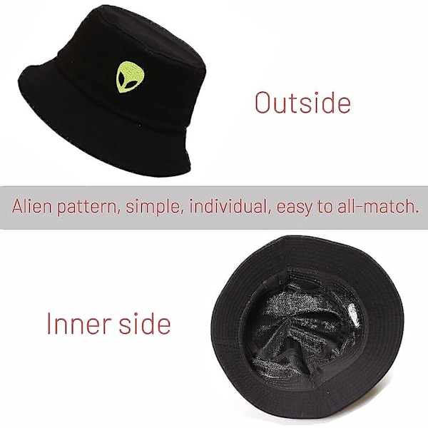 Bomulls Bucket Hat för Kvinnor Män Sommar Resa Sol Strand Bucket Keps, Unisex Utomhus Fiskarhatt