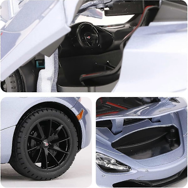 1:24 Diecast-malli McLaren 720S: Sinkkiseosauto, koristeellinen, miniatyyriajoneuvo lapsille, poikaystävälle, nuorille, lahja - Ya Bigsliver