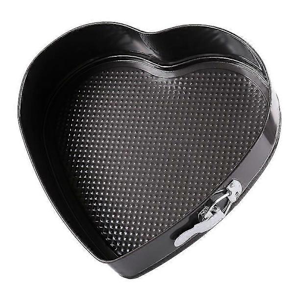 Hjerteform Springform For Baking Med Kjærlighet - Svart, 26 Cm