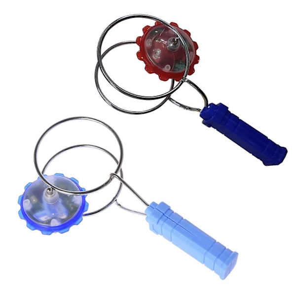 Magneettinen Gyro-pyörä Magic Spinning LED Värikäs Valo Gyro YoYo Lelut Lapsille Lahjat Blue