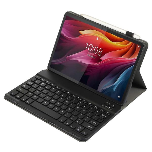 AM27 Nahka+TPU-tablettikotelo Bluetooth-näppäimistöllä Lenovo Tab K11 Plus -laitteelle