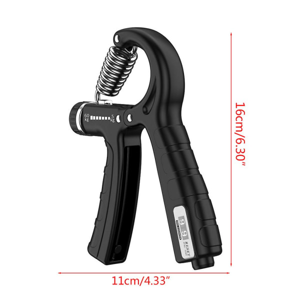 Counter Hand Grip Strengthener Fitness Tränings Gripper Justerbar Gym Handled Muskelstyrketränare