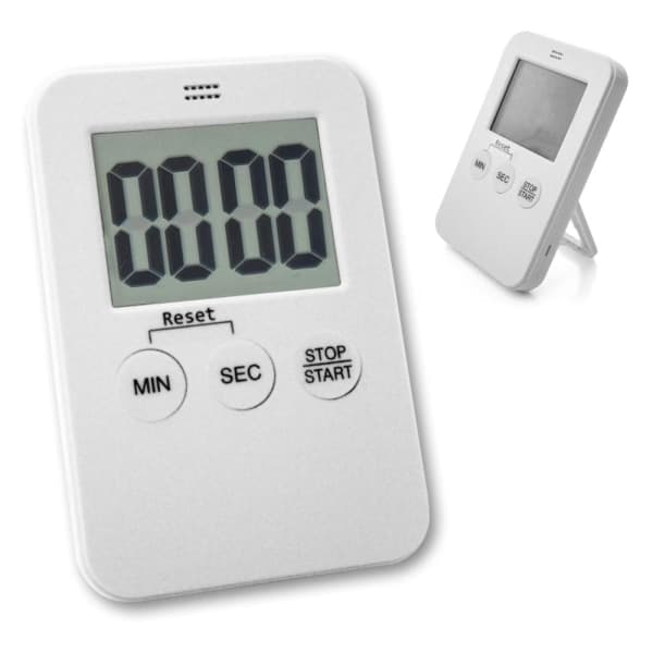 Digital timer med magnet - Kjøkken timer hvit