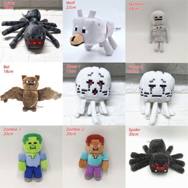 Minecraft Leksak Dockor Zombie 1-20cm