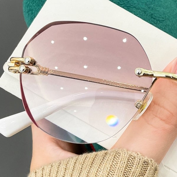 Diopter-lukulasetit Kehyksettömät Presbyopia-lasit White Strength 2.00-Strength 2.00