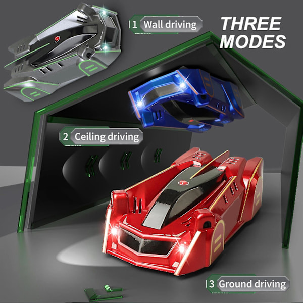 Ny Hot Zero Gravity Laser, Laserstyrd Väggracer, Väggklättrande Racebil Guanguan Gray