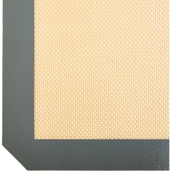 Rektangulær silikone bageplade, sæt med 2, grå, 29,5 cm x 42 cm