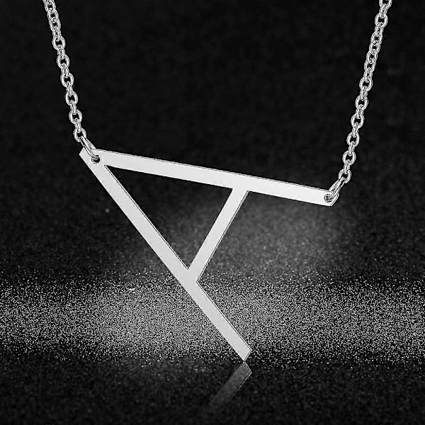 100% Rostfritt Stål Initial Namn Hängsmycke Halsband För Kvinnor Grossist Alfabet A-z 26 Bokstav Mode Halsband