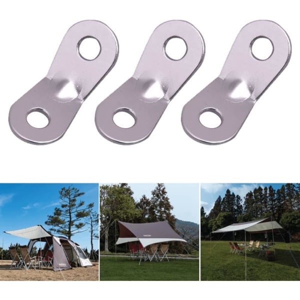 Tältlinjespännare 30 st Aluminiumlegering Tältlina Justerare Paracord Snöre Knäppspänne för Utomhus Vandring Camping