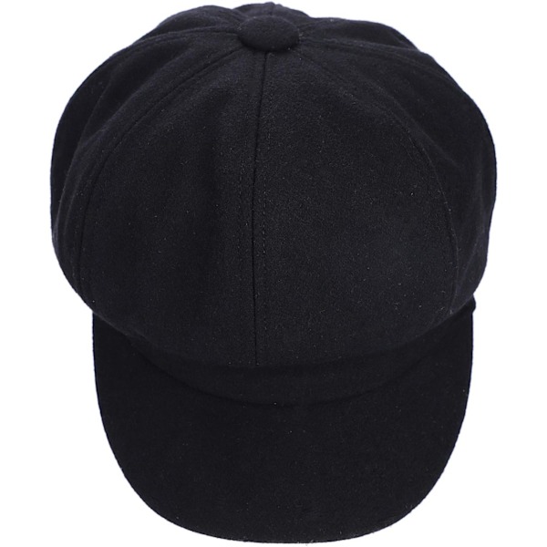 Sort Baker Boy Kasket Hat til Kvinder Pige Baretter Franske Beanies Kasket Huer Varm Uld Newsboy Kasket Damer Klassisk Skygge Kasket Flade Kasketter