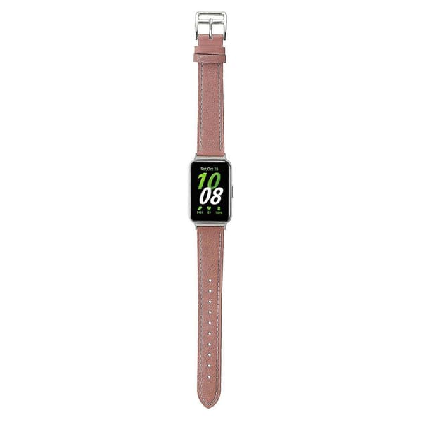 Aito nahkainen kellon ranneke Samsung Galaxy Fit3 - Beige Multicolor Deep Pink