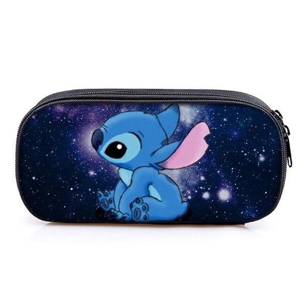 Kids Boys Girls Lilo & Stitch Kynäpussi Kynäpussi Kynäpussi Koulu College Stationery Organizer Monitoiminen Kynäpussi C C