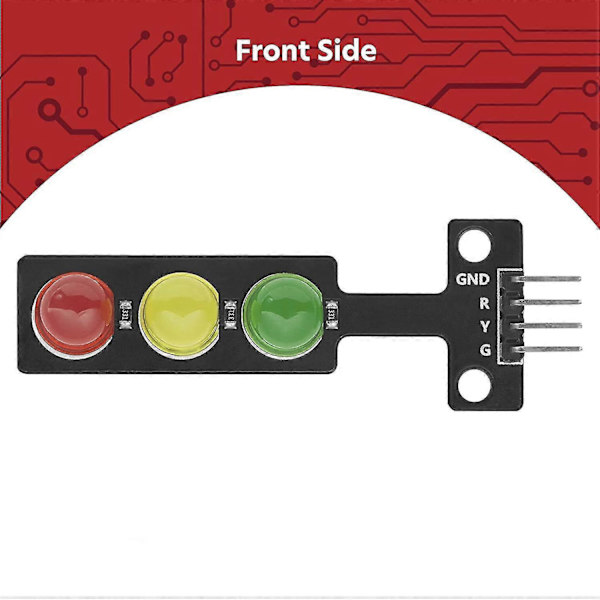 5x LED Trafikklysmodul Kreativt DIY Mini Trafikklys 3.3-5v Kompatibel Med For og Raspberry Pi Ny