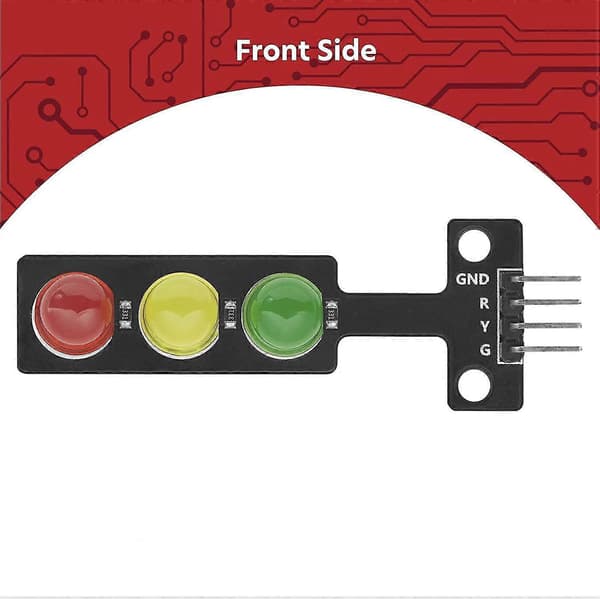 5x Led Trafikljus Modul Kreativ Diy Mini Trafikljus 3.3-5v Kompatibel Med För och Raspberry Pi Ny