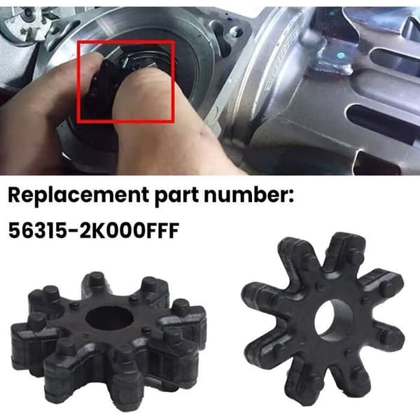 Sett med 4 rattstammekoblinger 563152K000FFF, plastbuffere for bilens styremotor