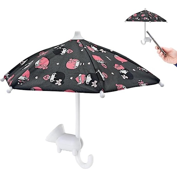 Söpö puhelimen sateenvarjo aurinkosuoja, 1 kpl puhelimen sateenvarjo aurinkosuoja imukupilla Cinderella