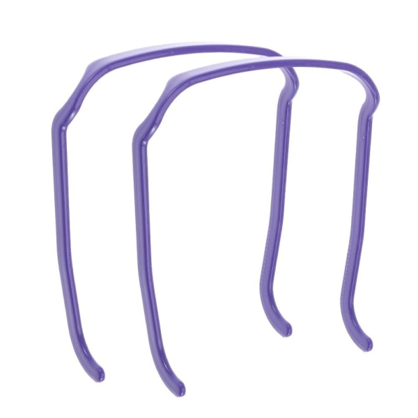 2PCS Osynlig hårrosett Tjock lockig hårrosett Purple