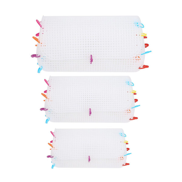 3 stk/sett Broderi Mesh Ark DIY Praktisk Plast Håndverk Veske Mesh Strikkeark For Hjem Mengxi