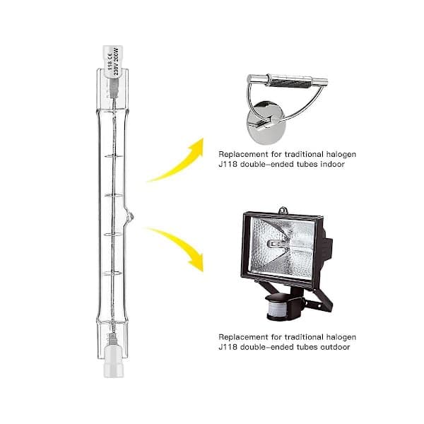 R7s halogenlampe 118mm 200w 230v halogenstang R7s dimbar halogenlampe L