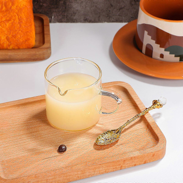 2 stk. Espressokopper Glas Tekop Glas Kaffekrus Klar Lille Glaskande Glas Espresso Krus Sirupkander