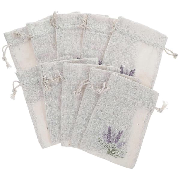Tomma lavendelpåsar - 10-pack påfyllningsbara påsar för potpurri, örter, förvaring 14x10x0.5cm