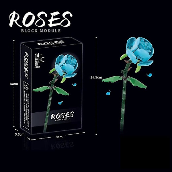 Rose blomst byggeklods blomst samling udødelig blomst Pink