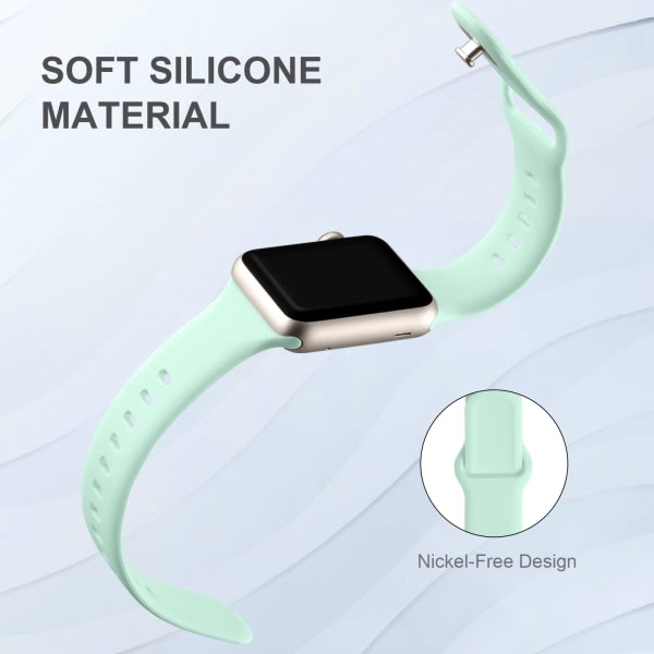 Pack Strap Compatible with Apple Watch Strap Apple Watch Ultra/iWatch Series 8 SE 7 6 5 4 3 2 1 Light Color