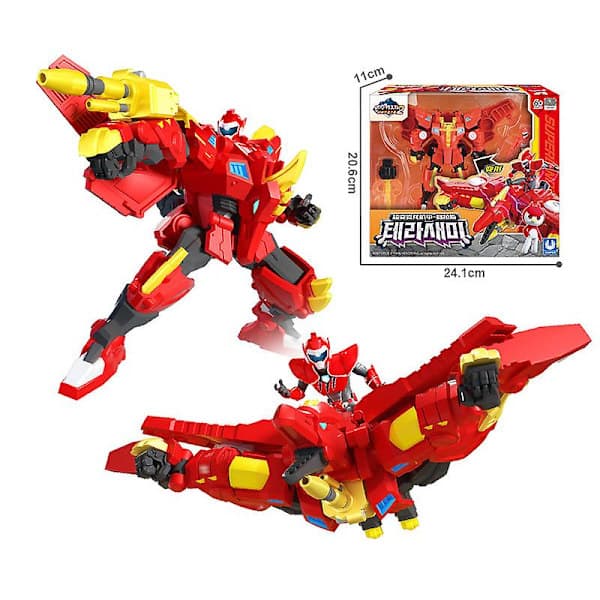 Mini Force 2 Super Dino Power Transformasjonsrobotleker Actionfigurer MiniForce X Simulering Dyretransformasjon Dinosaurleke With Box 8630