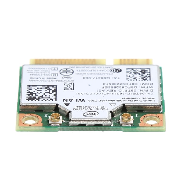 7260HMW Mini PCIe Wifi-kort PCI-Express netværksadapter-stik Dual Band 5G