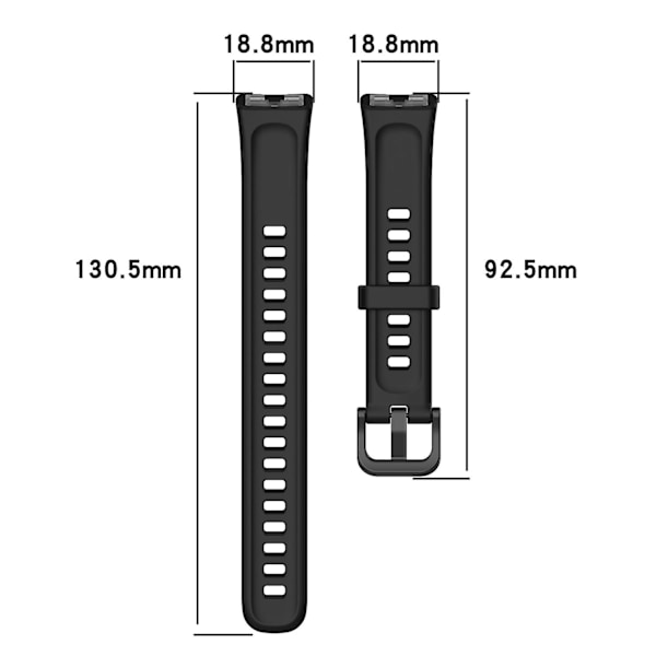 Huawei Band 8 silikoninen kellon ranneke, hengittävä pehmeä ranneke soljella Light green Type G Huawei Band 8