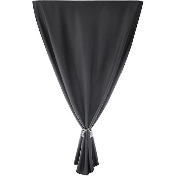 Dobbeltsidig mørkleggingsgardin med borrelås for stue og soverom grey Width 0.9 x Height 1.5m